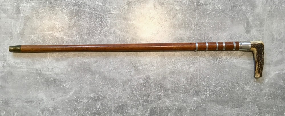 Ceremonial Masonic Sword inside Silver Bound Malacca Cane View XIII