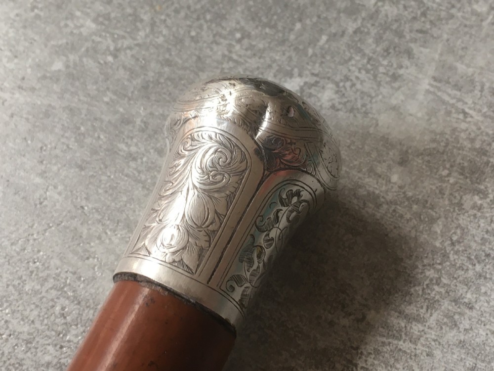 Malacca Sword Stick with Silver Engraved Handle View VIII
