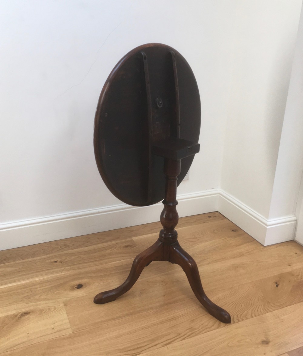 Georgian Mahogany Tilt Top Table View V