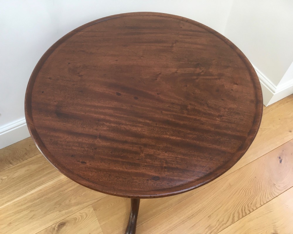 Georgian Mahogany Tilt Top Table View VIII