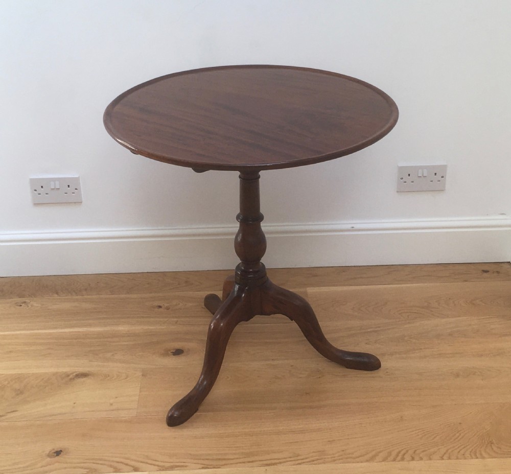 Georgian Mahogany Tilt Top Table View IX
