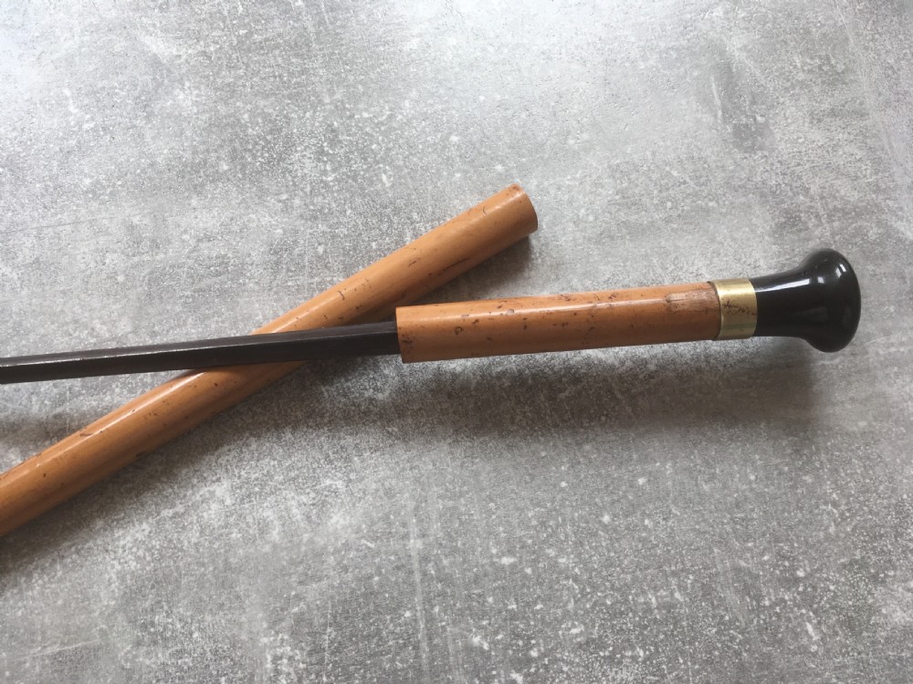 Early 20th Century Malacca Sword Stick