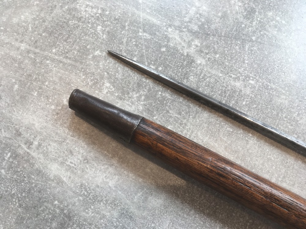 Oak Sword Stick with Carved Puma Handle View VI