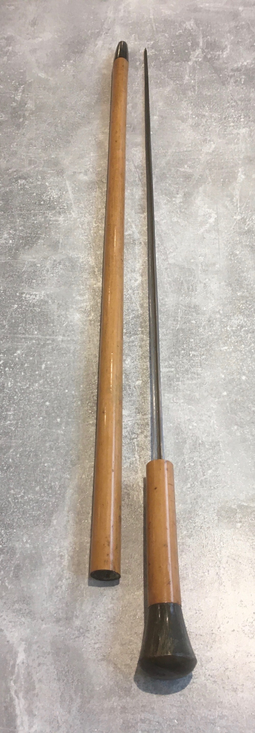 Malacca Sword Stick with Bone Handle & Ferrule