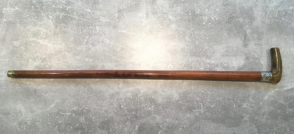Horn Handled Malacca Sword Stick 