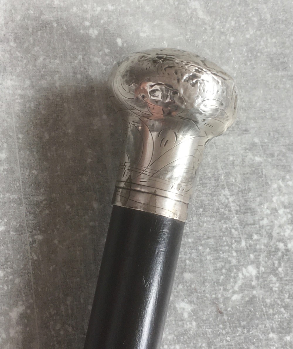 Early 20th Century Ebony Sword Stick Chester 1922 View V