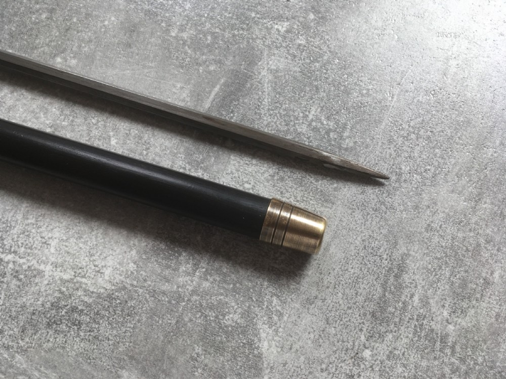 Early 20th Century Ebony Sword Stick Chester 1922 View X