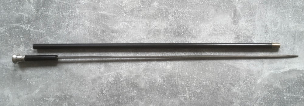 Early 20th Century Ebony Sword Stick Chester 1922 View XIII