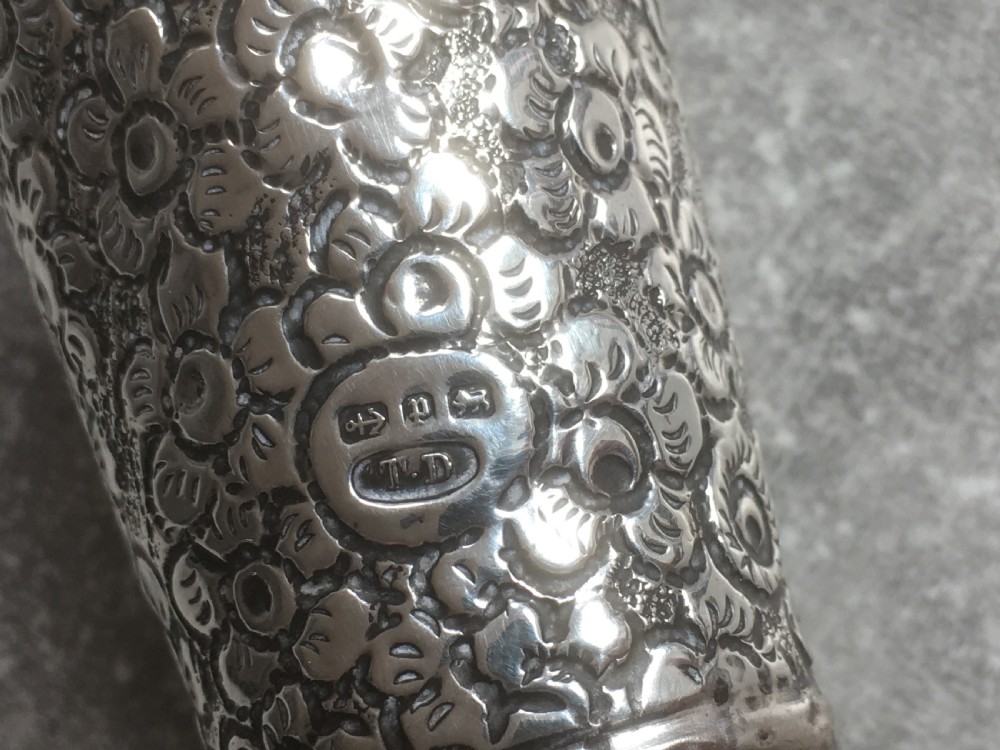 Ebony Sword Stick Silver Knop Birmingham 1889 View IV