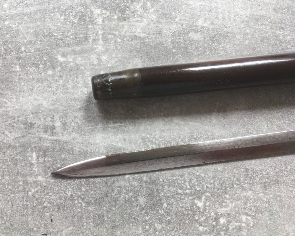 Ebony Sword Stick Silver Knop Birmingham 1889 View VIII