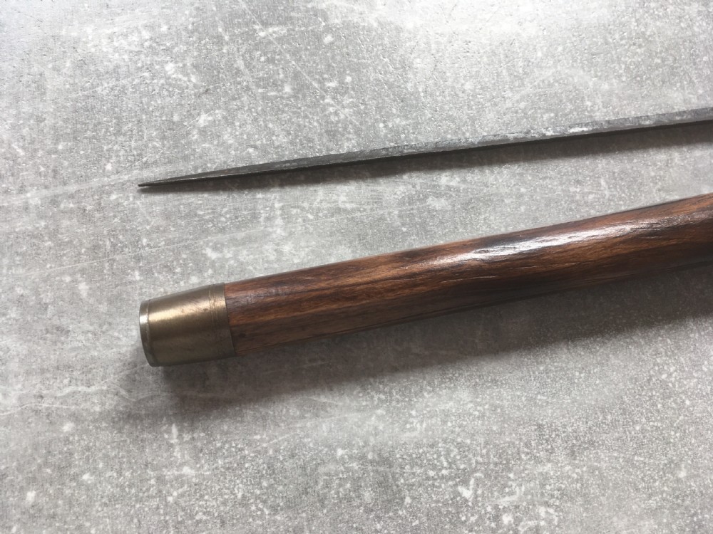 Large Late 19th Century Briar Wood Handled Sword Stick View V