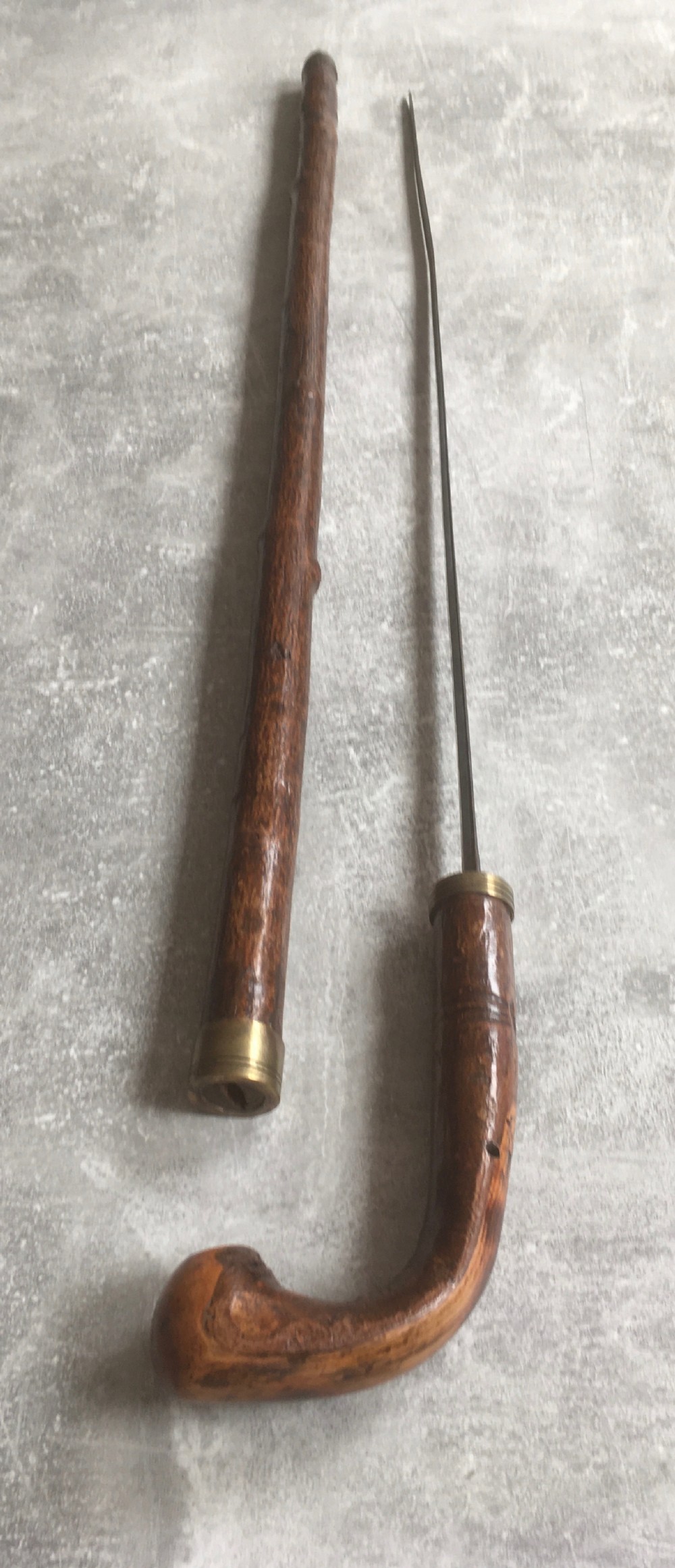 19th Century Oak Sword Stick 