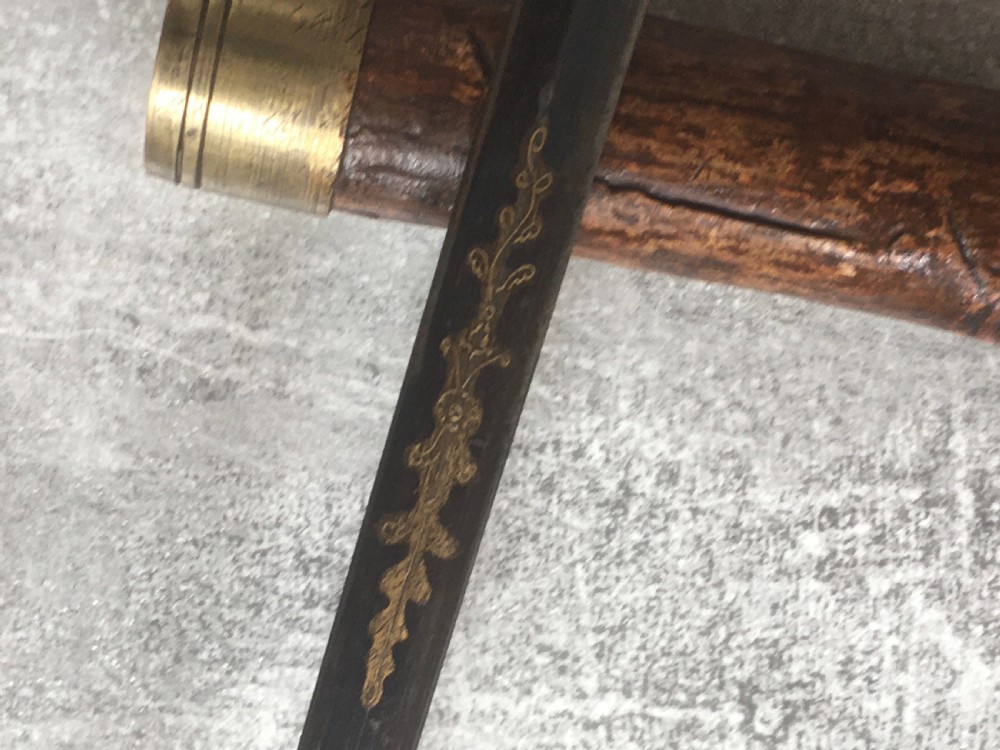 19th Century Oak Sword Stick  View V