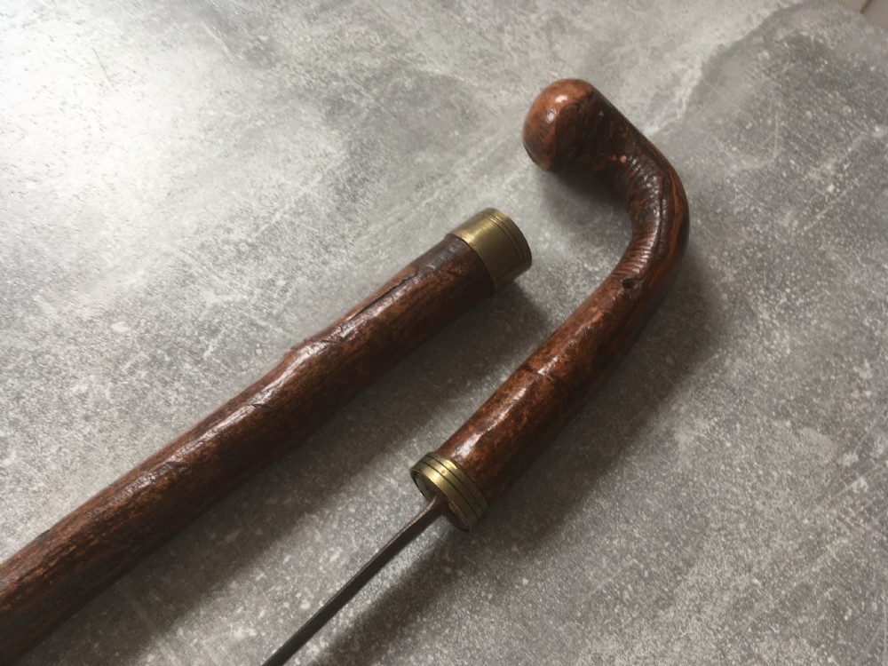 19th Century Oak Sword Stick  View VII