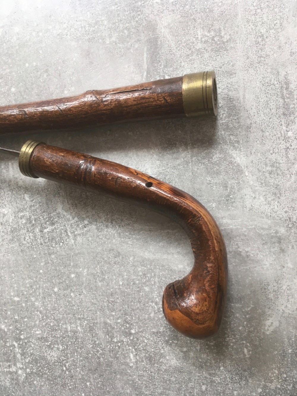 19th Century Oak Sword Stick  View X