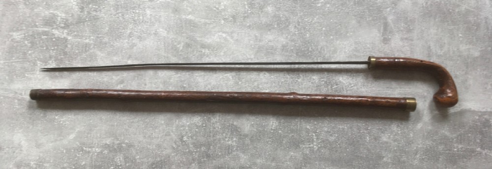 19th Century Oak Sword Stick  View XII