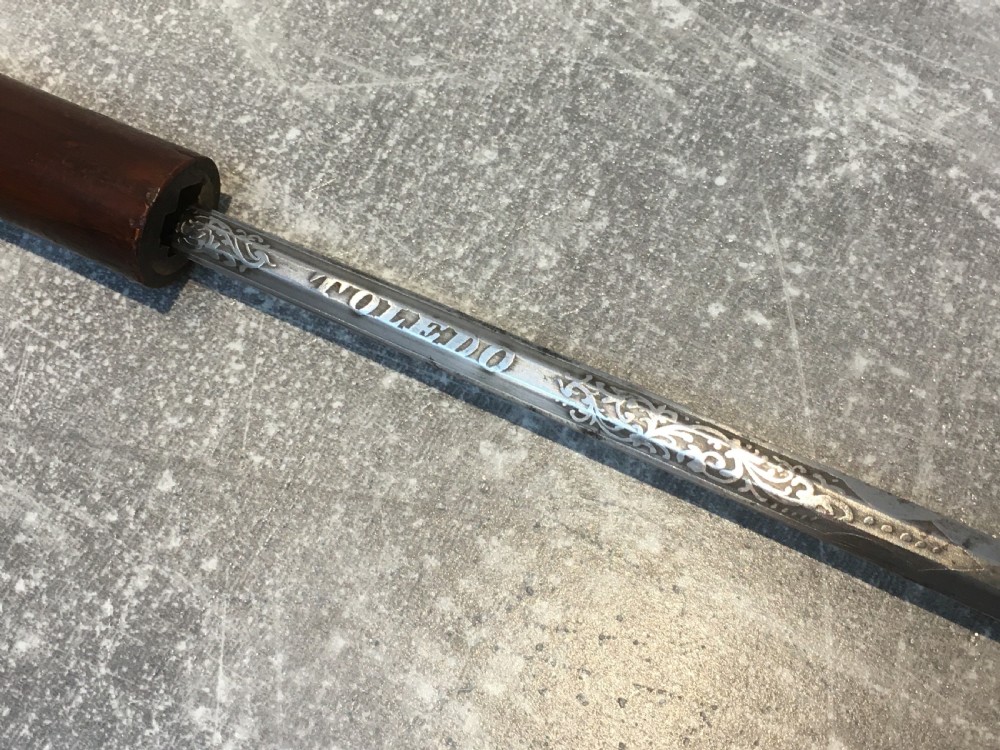 Malacca Sword Stick with Toledo Blade View XII