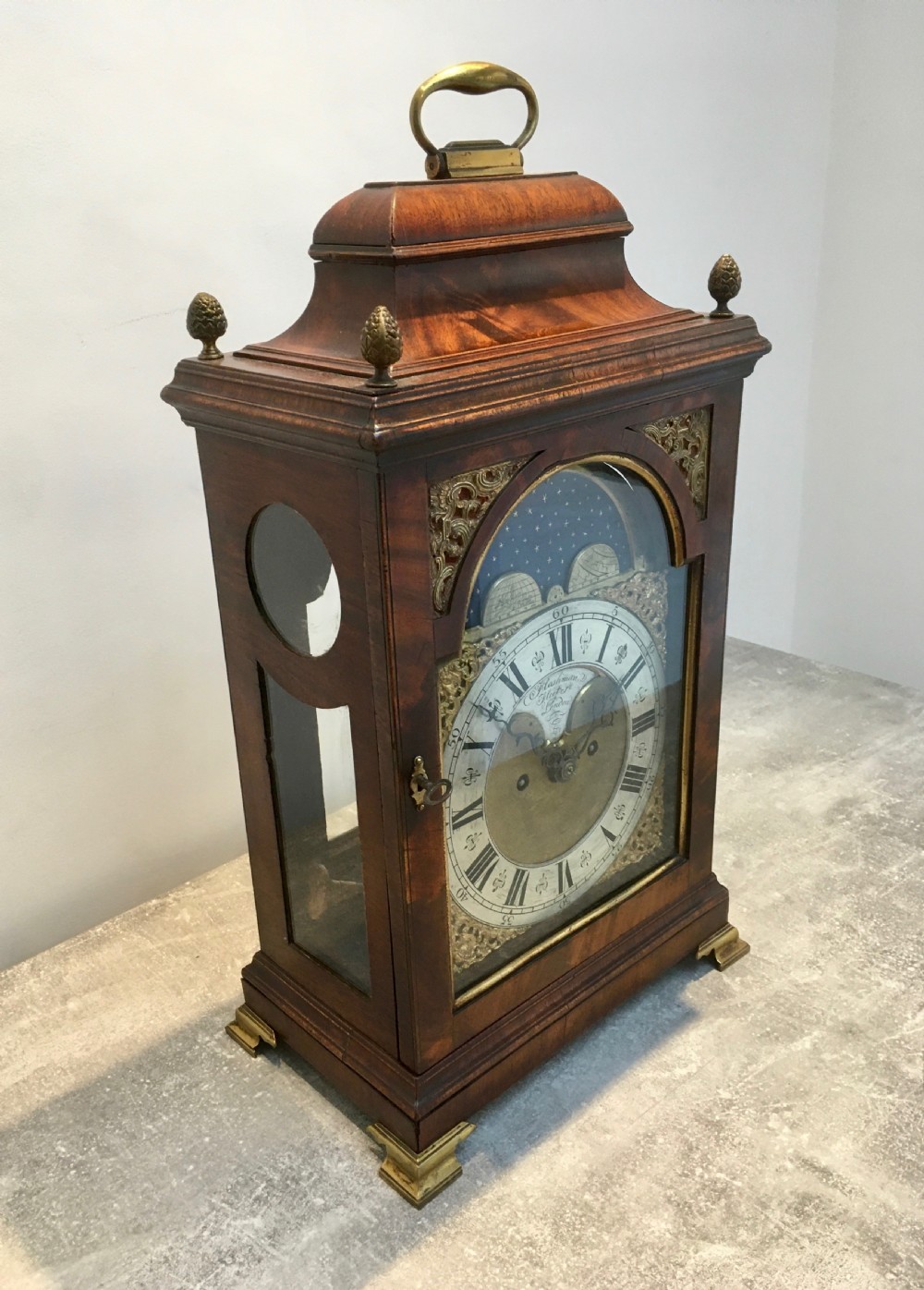 Regency Mahogany Bracket Clock by Flashman of Fleet Street