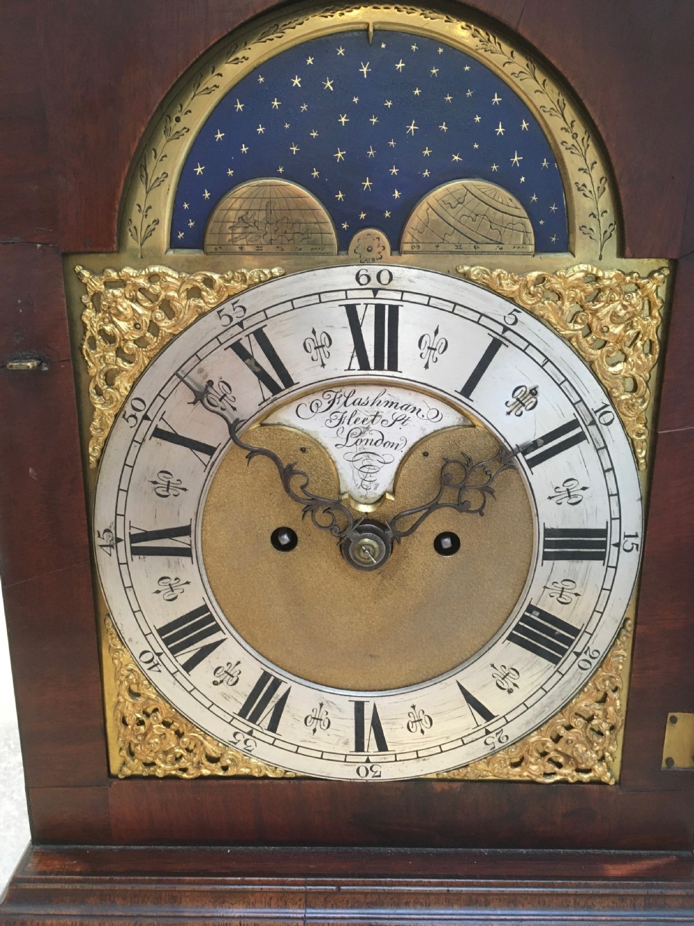 Regency Mahogany Bracket Clock by Flashman of Fleet Street View II