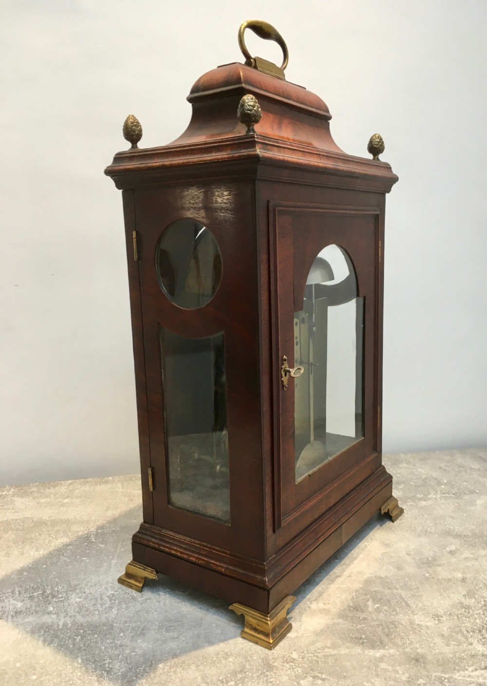 Regency Mahogany Bracket Clock by Flashman of Fleet Street View XI