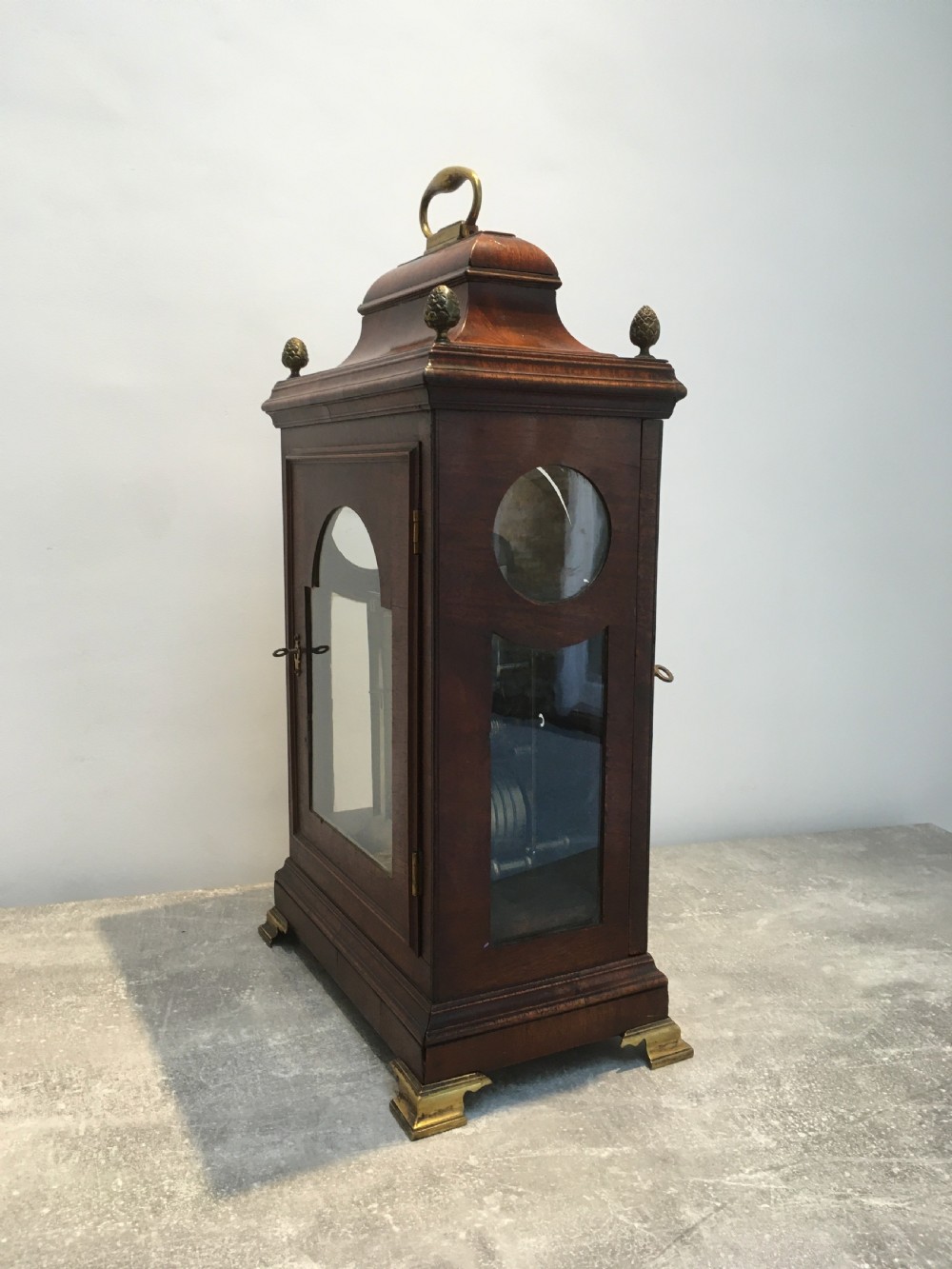 Regency Mahogany Bracket Clock by Flashman of Fleet Street View XV