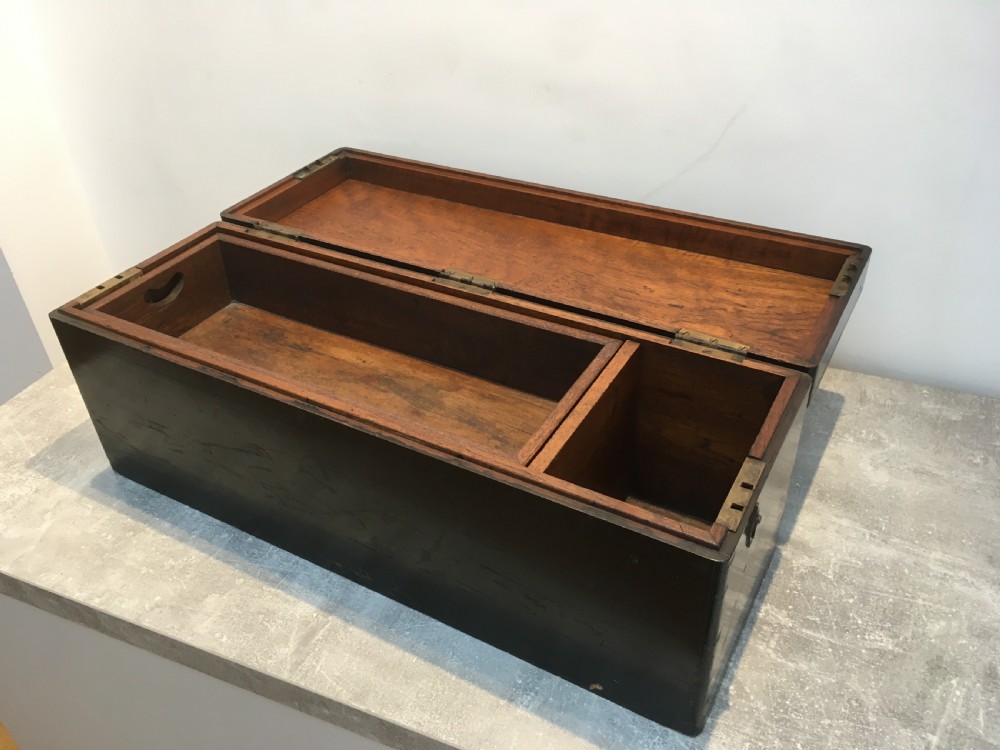 Teak Painted Toolbox for the Running Board of a Vintage Car View II