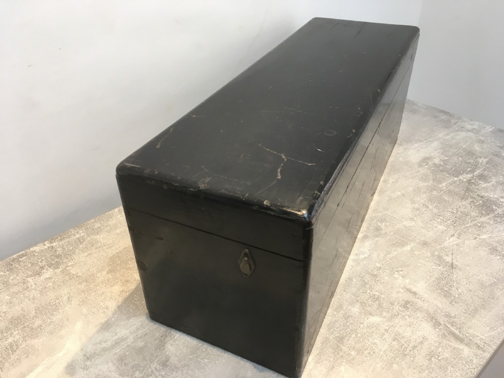 Teak Painted Toolbox for the Running Board of a Vintage Car View IV