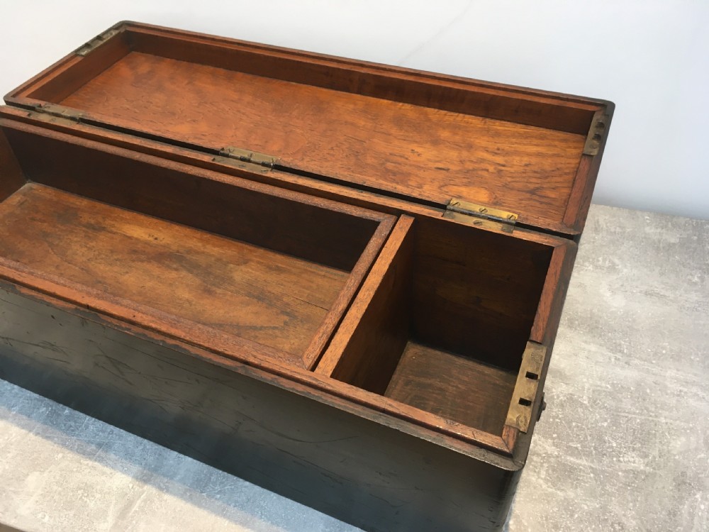 Teak Painted Toolbox for the Running Board of a Vintage Car View XI