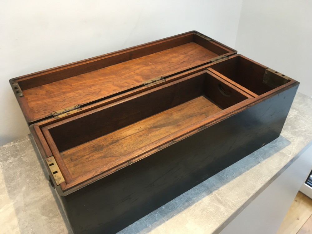 Teak Painted Toolbox for the Running Board of a Vintage Car View XII