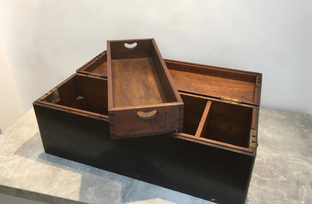 Teak Painted Toolbox for the Running Board of a Vintage Car View XIII