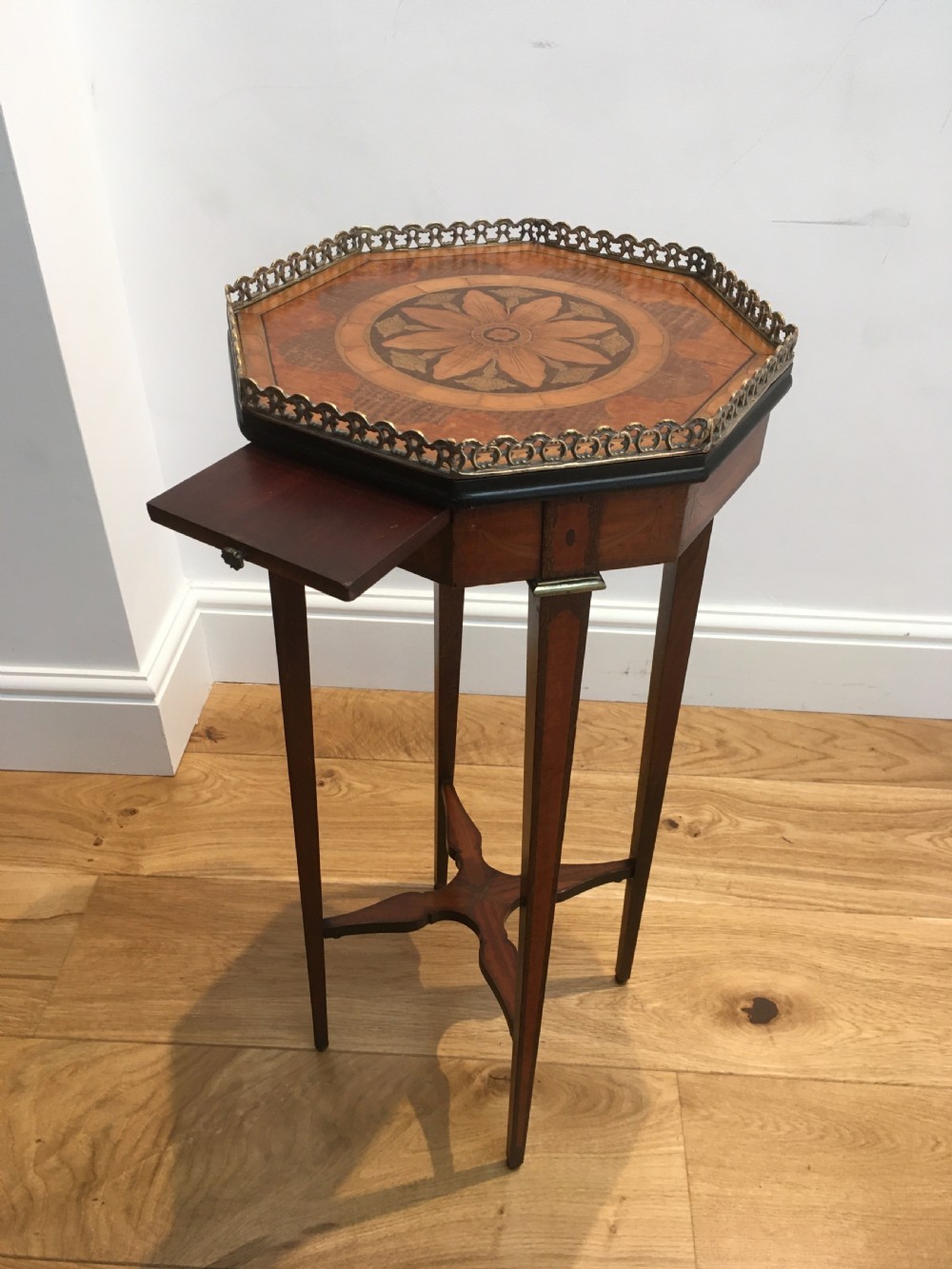 Inlaid Marquetry Urn Stand View IV