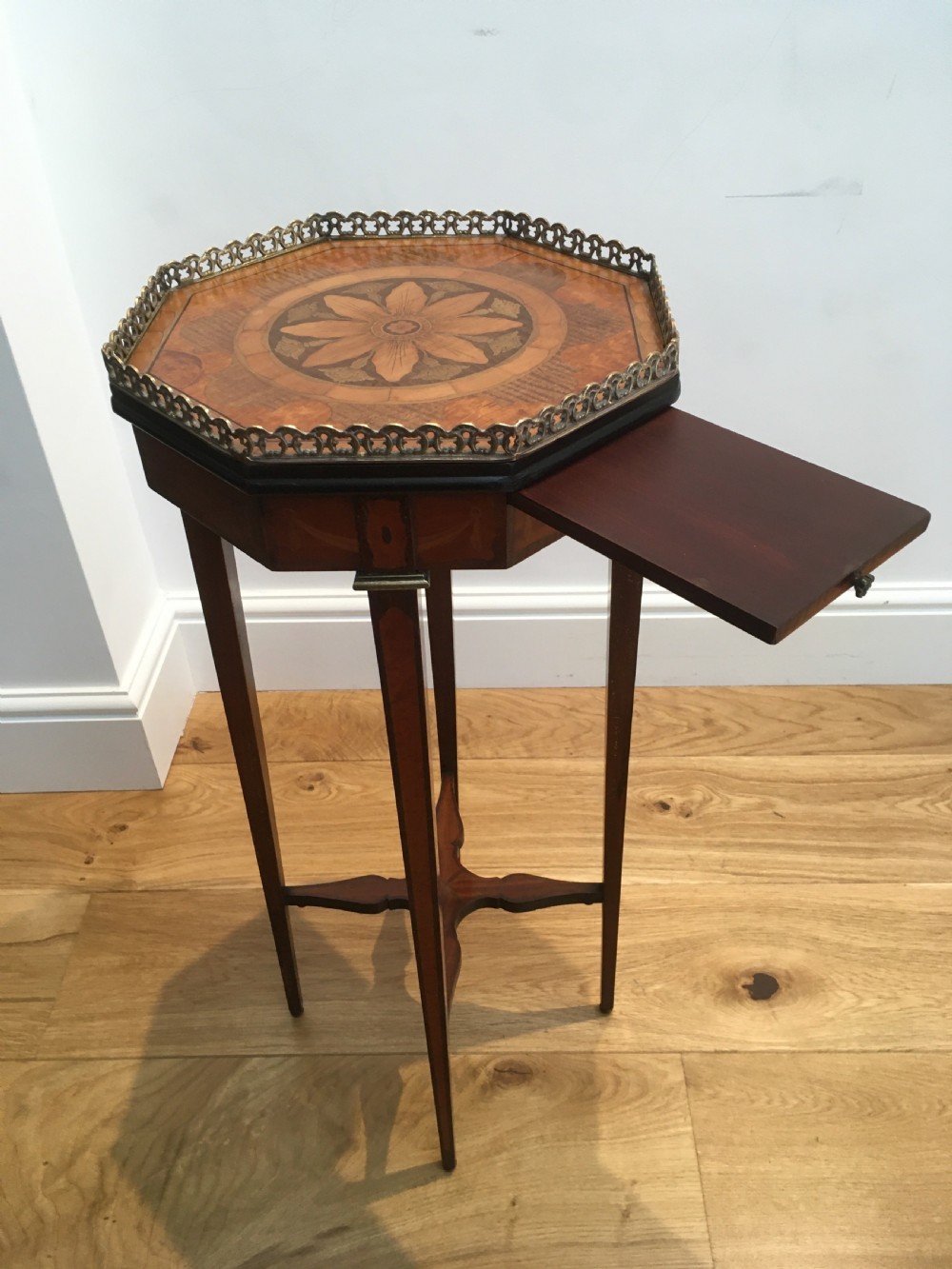 Inlaid Marquetry Urn Stand View V