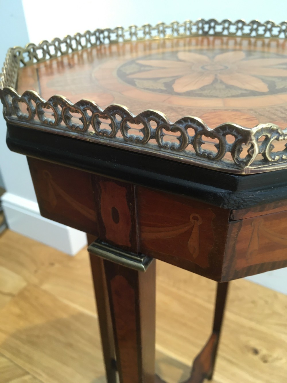 Inlaid Marquetry Urn Stand View VII