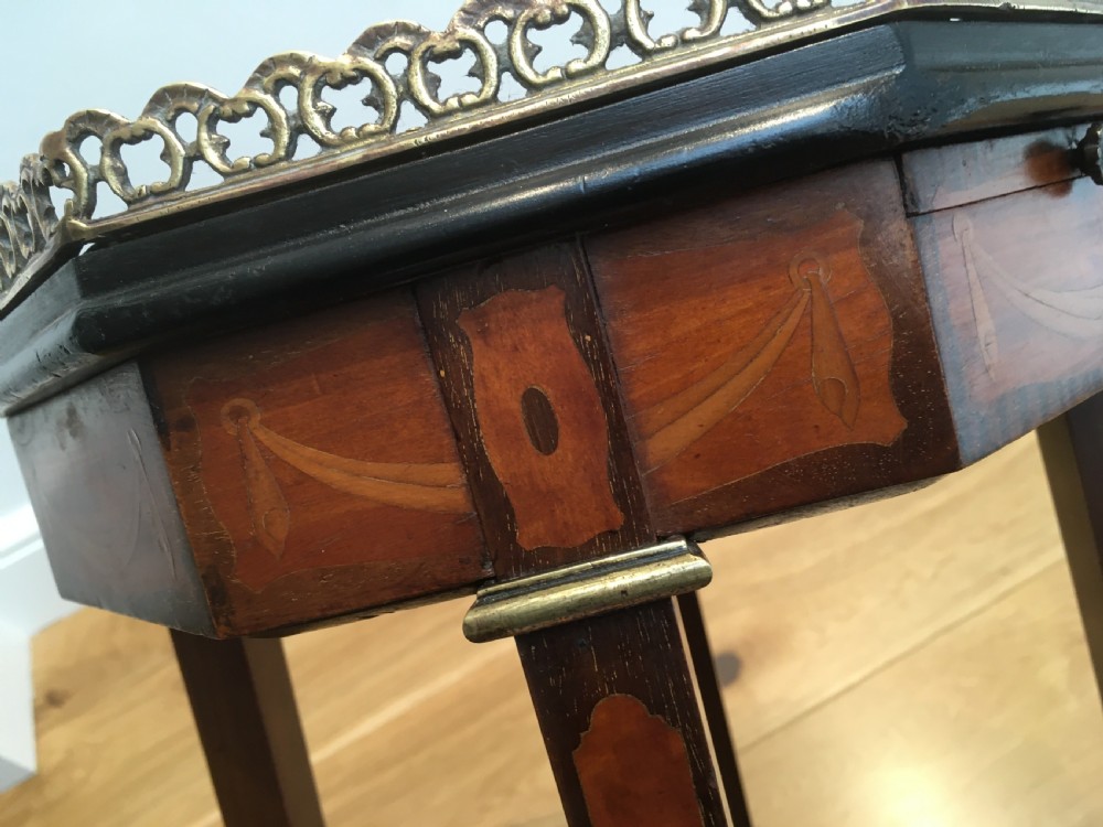 Inlaid Marquetry Urn Stand View XI