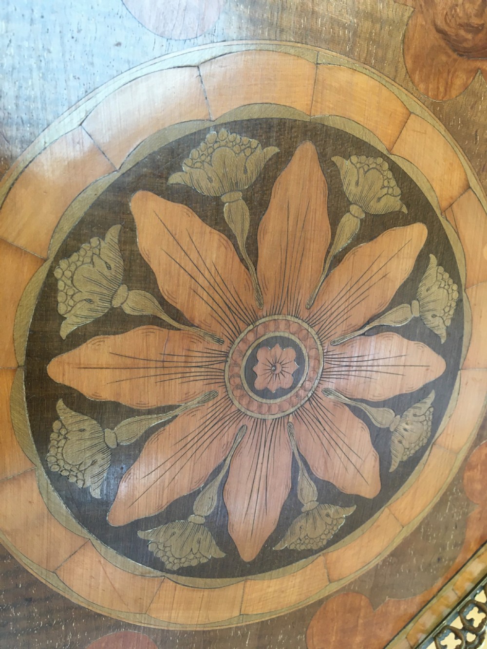 Inlaid Marquetry Urn Stand View XII