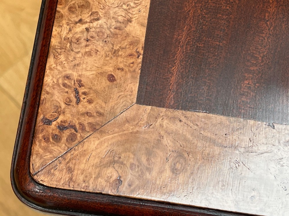 Pair of Mahogany & Burr Walnut Bedside Cabinets View XIII