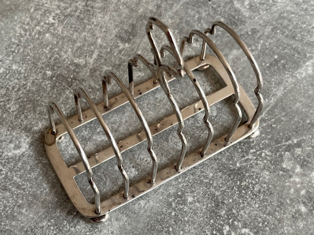 Silver Toast or Letter Rack View V