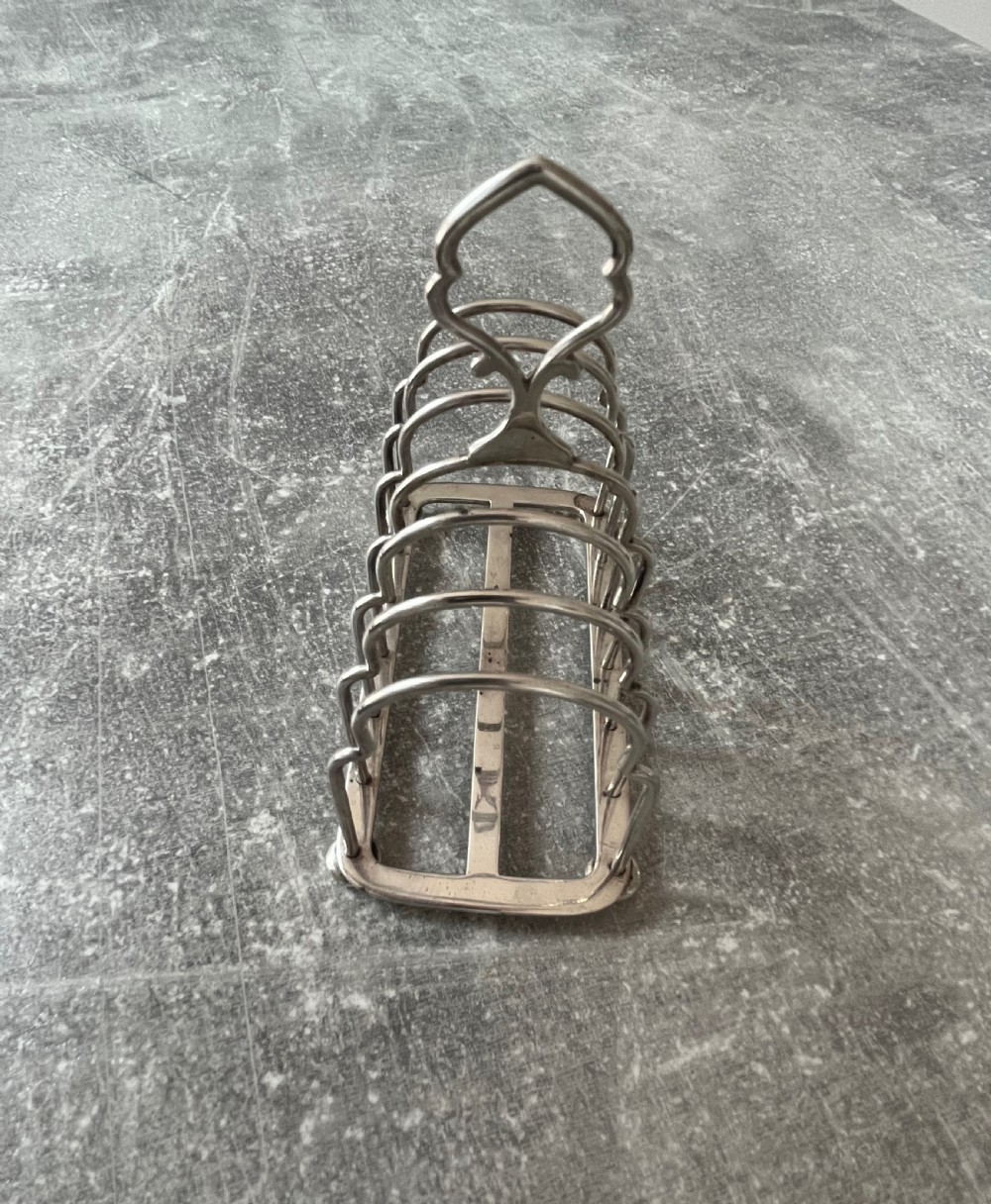 Silver Toast or Letter Rack View VIII