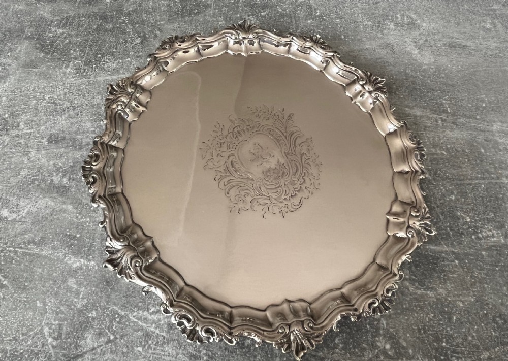 George II Silver Salver London 1757 View III