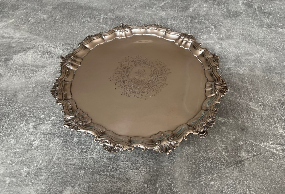 George II Silver Salver London 1757 View IV