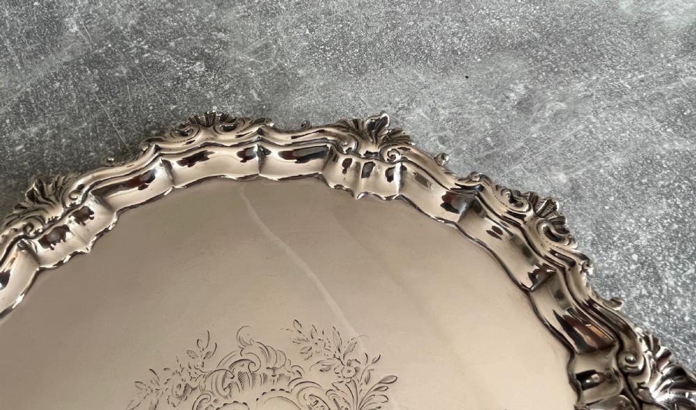 George II Silver Salver London 1757 View VIII