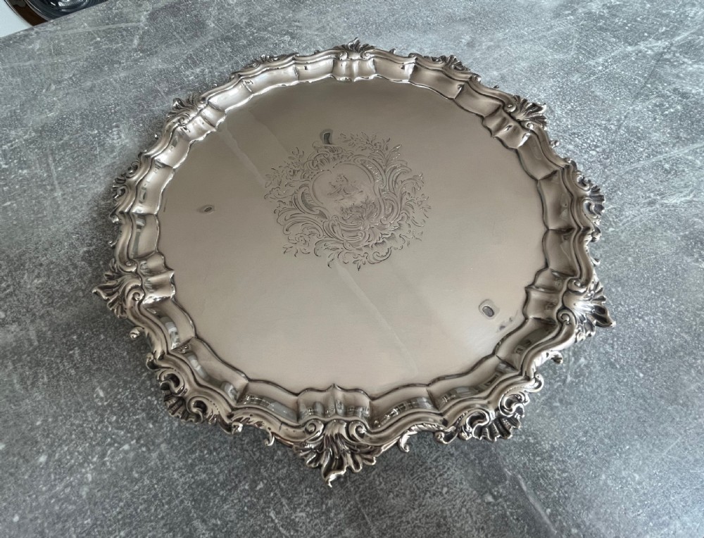 George II Silver Salver London 1757 View XI