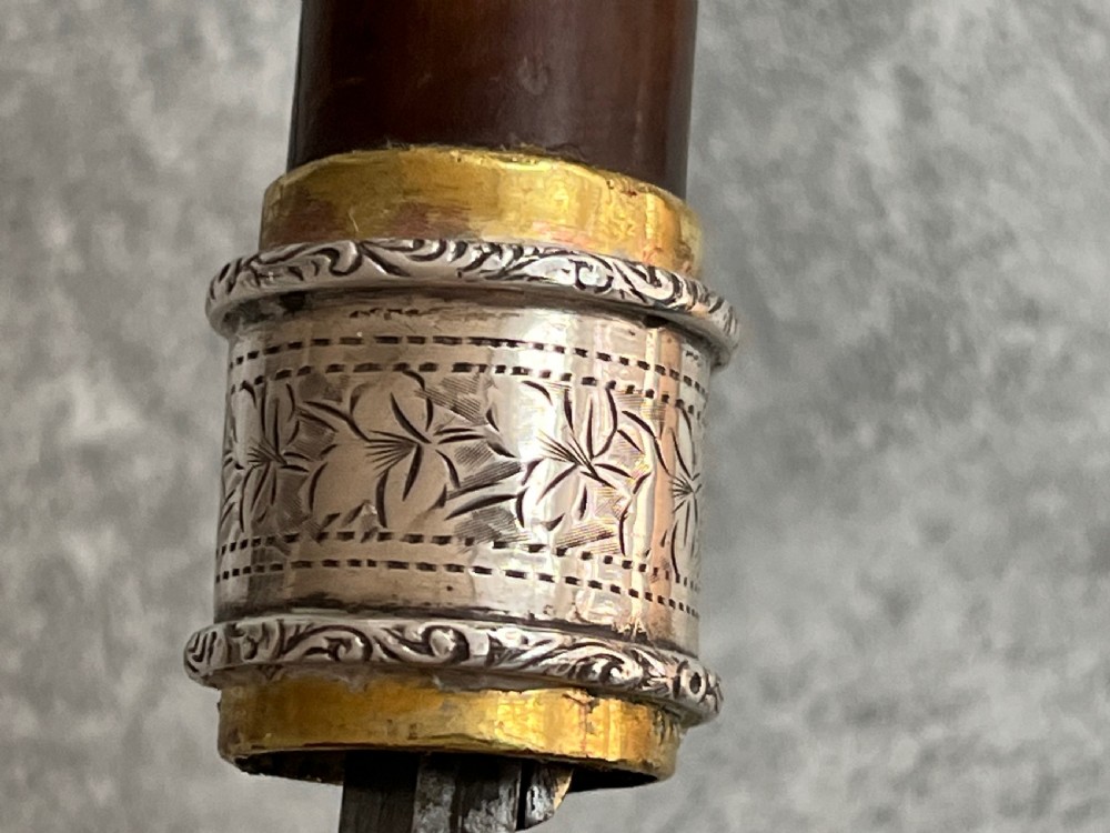 Silver Handled Sword Stick with a Toledo blade View V
