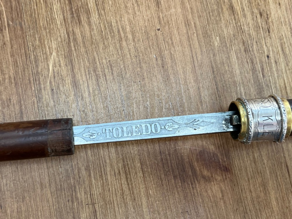 Silver Handled Sword Stick with a Toledo blade View VII