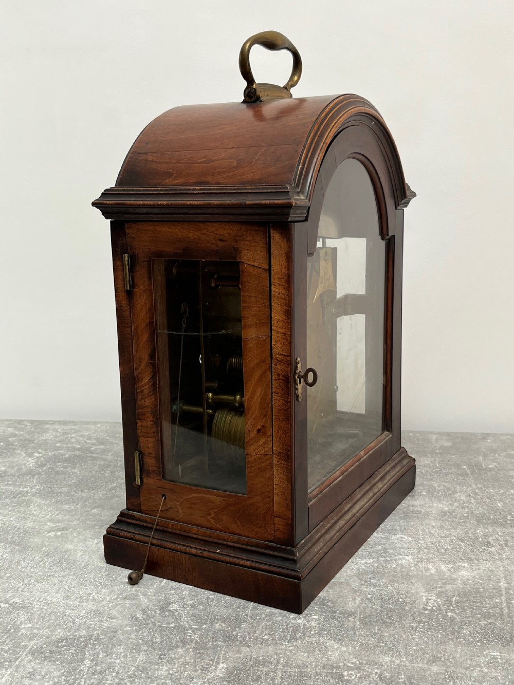 George III Mahogany Bracket Clock - Edward Maud 1784-95 View IV