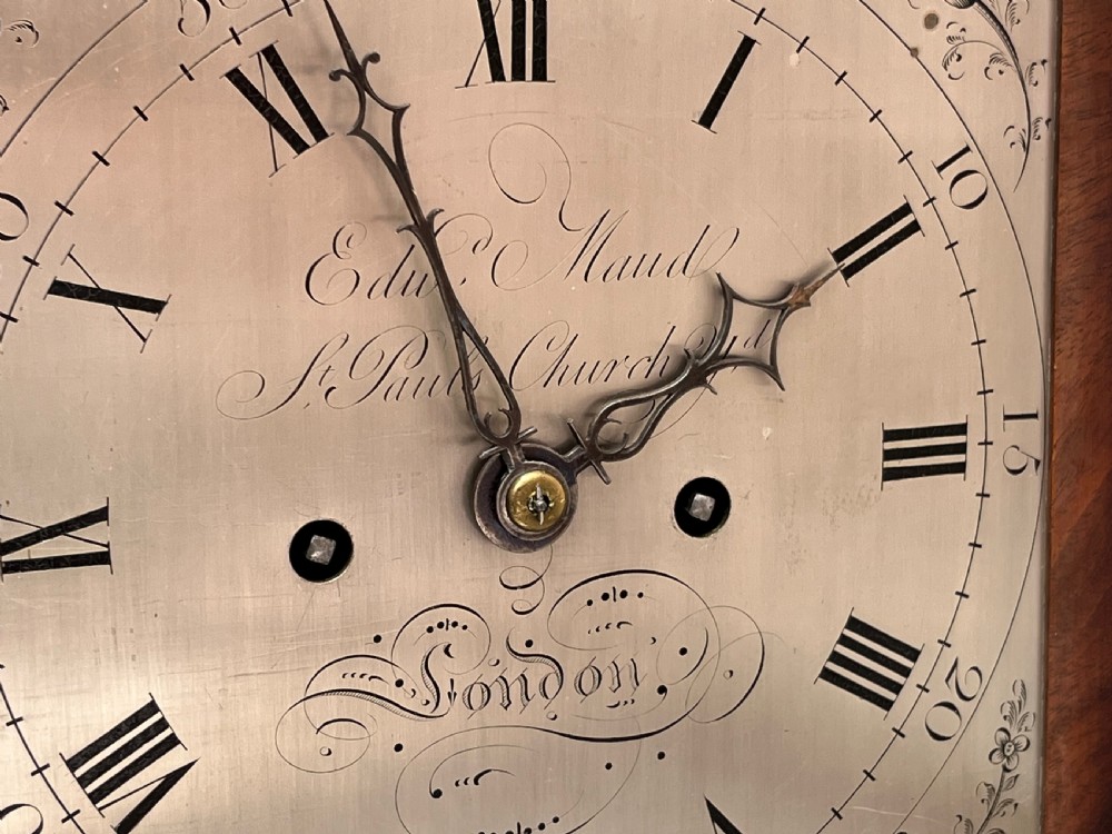 George III Mahogany Bracket Clock - Edward Maud 1784-95 View VIII