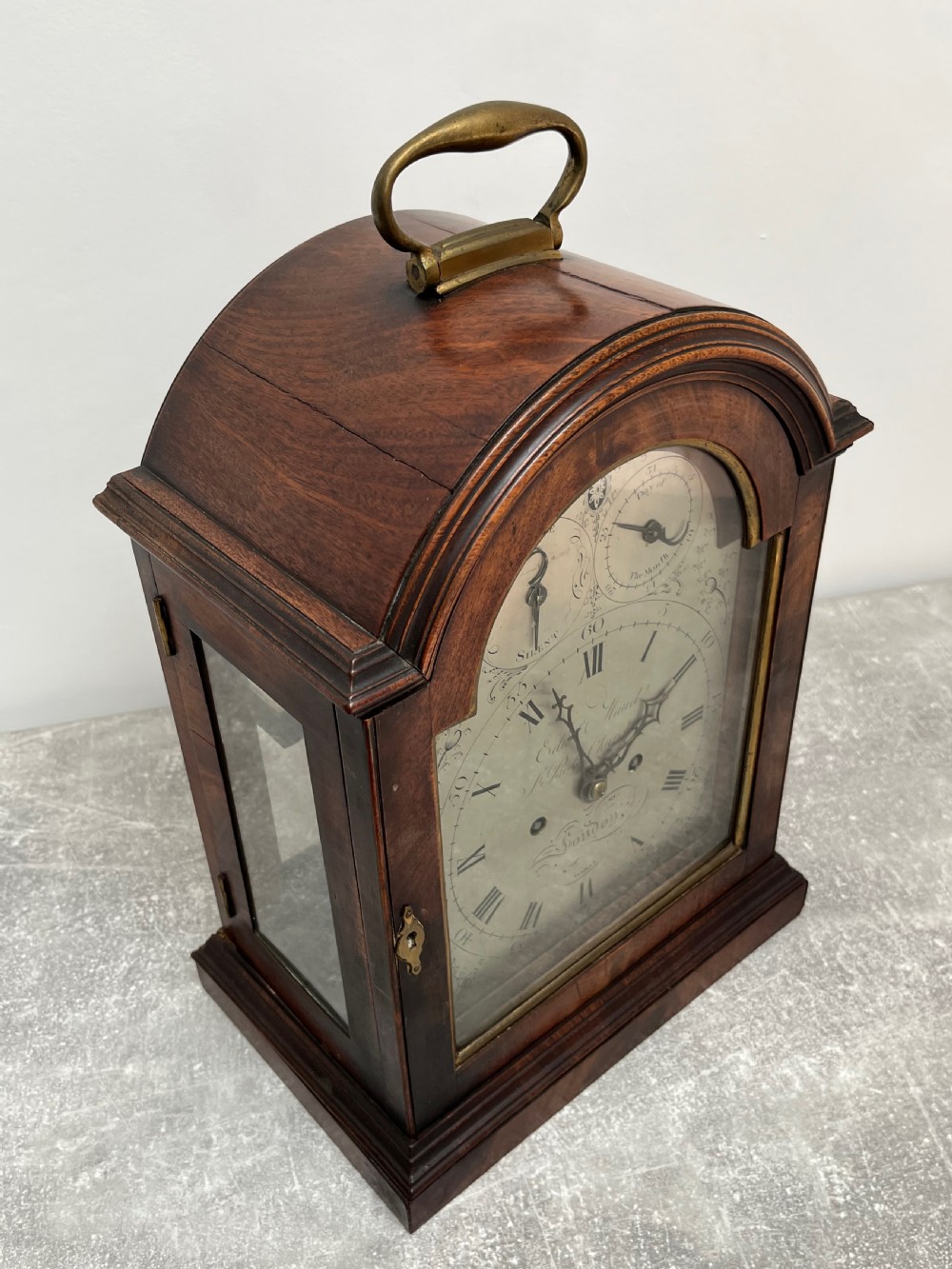 George III Mahogany Bracket Clock - Edward Maud 1784-95 View XII