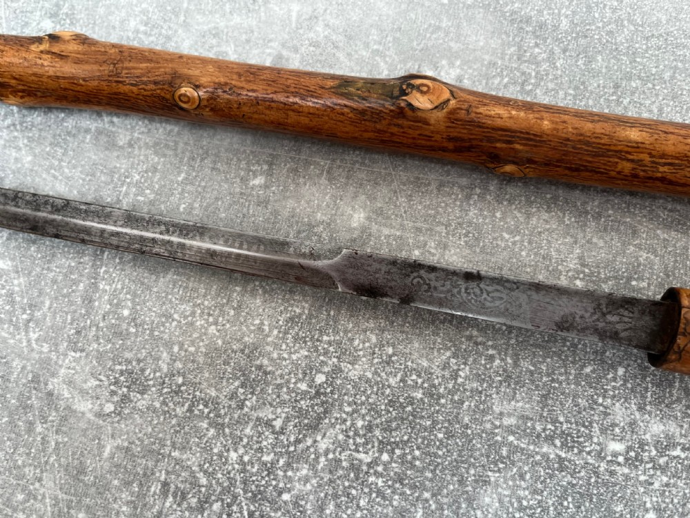 Hazel Silver Banded Sword Stick with Toledo Blade  View V