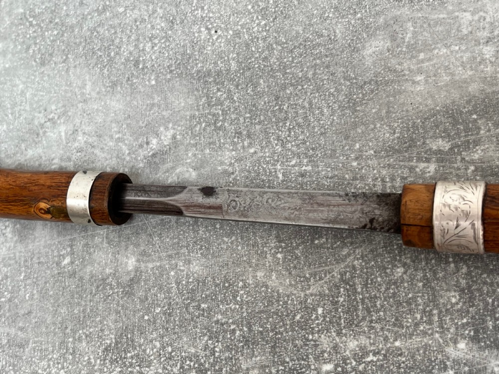 Hazel Silver Banded Sword Stick with Toledo Blade  View IX