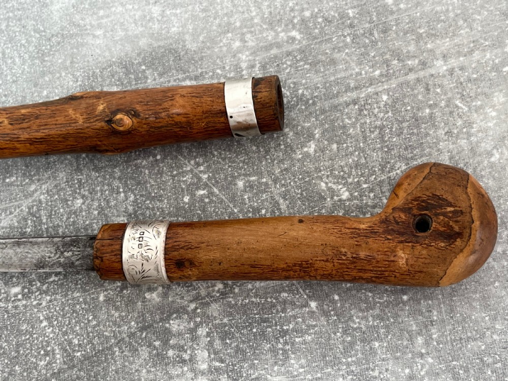 Hazel Silver Banded Sword Stick with Toledo Blade  View XI